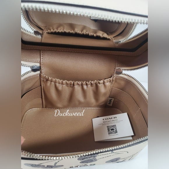 COACH Cosmetic & Make up Case w Cherry Print NWT - Picture 7 of 8